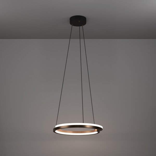 Eglo 901826 - Lampada a sospensione dimmerabile a cavo MEZZOMONTE 2xLED/20W/230V bronzo + telecomando