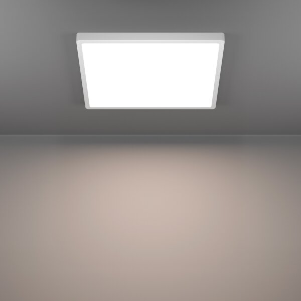 Eglo 901729 - LED RGBW dimmerabile, plafoniera con vetro fumé FUEVA-Z LED/17,8W/230V 39cm IP44 bianco