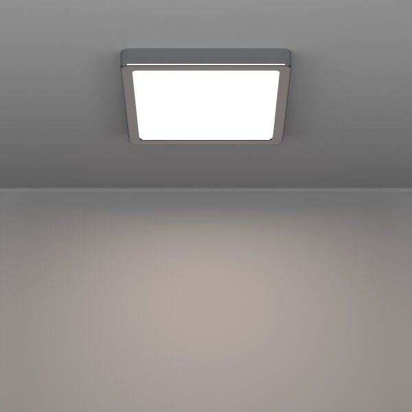 Eglo 901766 - Lampada da soffitto LED per bagno FUEVA LED/10,5W/230V 22x22 cm IP44 cromato