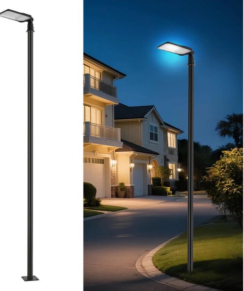 Brilagi-LED Lampione da esterno con palo e cavo 4 m URBANLIGHT LED/100W/230V nero IP65