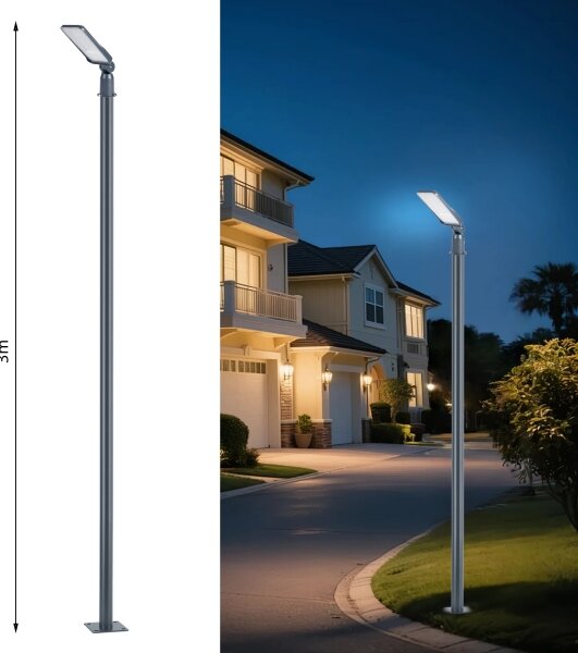 Brilagi -LED Lampada da esterno con palo e kl. 3 m URBANLIGHT LED/50W/230V antracite IP65