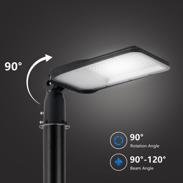 Brilagi-LED Lampione da esterno con palo e cavo 4 m URBANLIGHT LED/100W/230V nero IP65