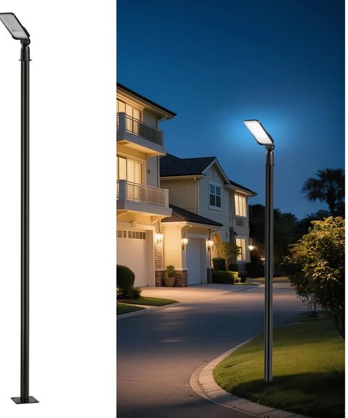 Brilagi -LED Lampada da esterno con palo e cavo 3 m URBANLIGHT LED/50W/230V nero IP65