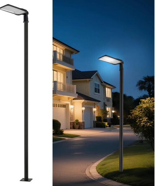 Brilagi-LED Lampada da esterno con palo e kl. 3 m URBANLIGHT LED/200W/230V nera IP65