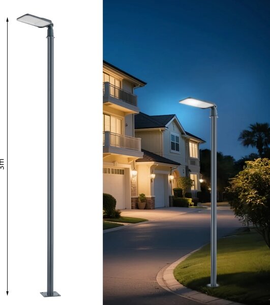 Brilagi-LED Lampada da esterno con palo e cavo 3 m URBANLIGHT LED/100W/230V antracite IP65