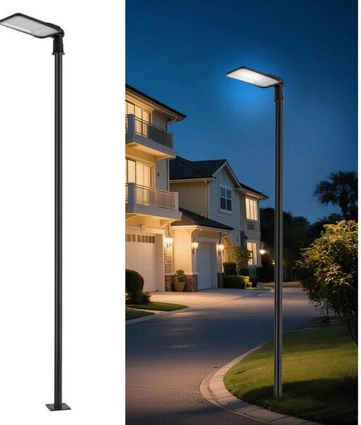 Brilagi-LED Lampada da esterno con palo e cavo da 4 m URBANLIGHT LED/200W/230V nera IP65