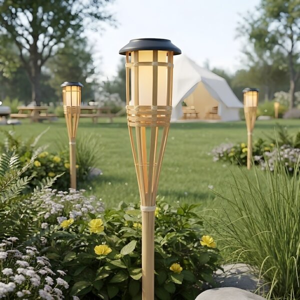 Lampada solare a LED BAMBOO LED/1,2V 150 mAh 1800K 56 cm IP44 beige