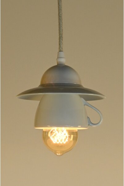 Bohemia-Design - Lampadario sospeso in porcellana con cavo 1xE27/60W/230V