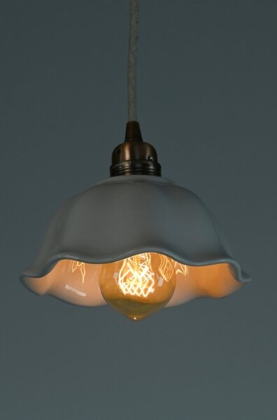 Bohemia-Design - Lampada a sospensione in porcellana con cavo, 1xE27/60W/230V