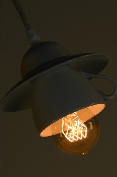 Bohemia-Design - Lampadario sospeso in porcellana con cavo 1xE27/60W/230V