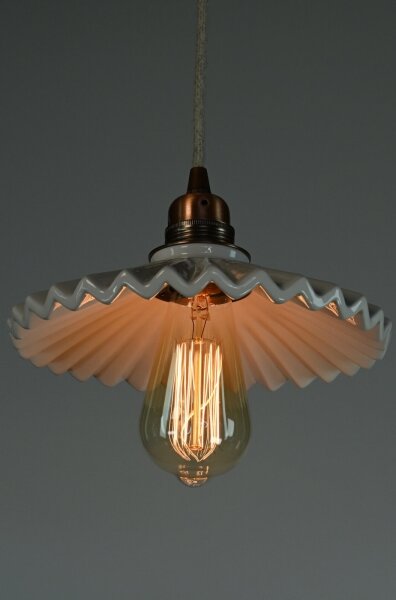 Bohemia-Design - Lampadario in porcellana con cavo 1xE27/60W/230V
