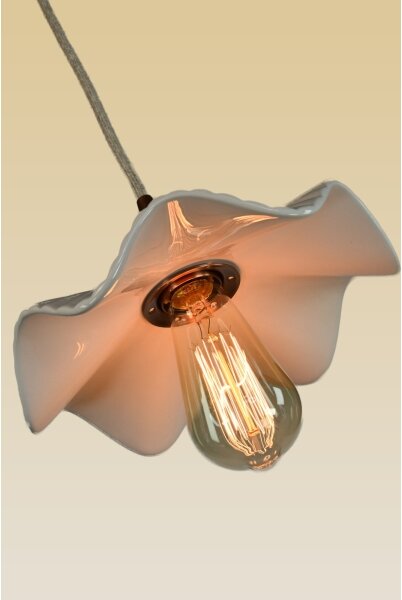 Bohemia-Design - Lampada a sospensione in porcellana con cavo 1xE27/60W/230V