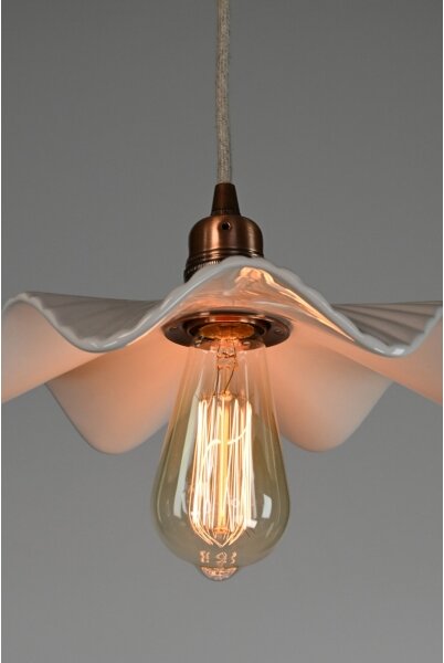 Bohemia-Design - Lampada a sospensione in porcellana con cavo 1xE27/60W/230V
