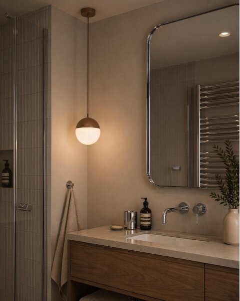 Argon 8998 - Lampada da esterno a sospensione su cavo LIV 1xE27/15W/230V IP44 marrone