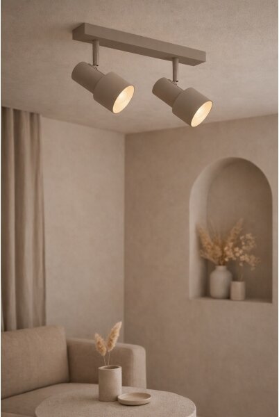 Argon 7294 - Faretto DOR 2xE27/15W/230V beige