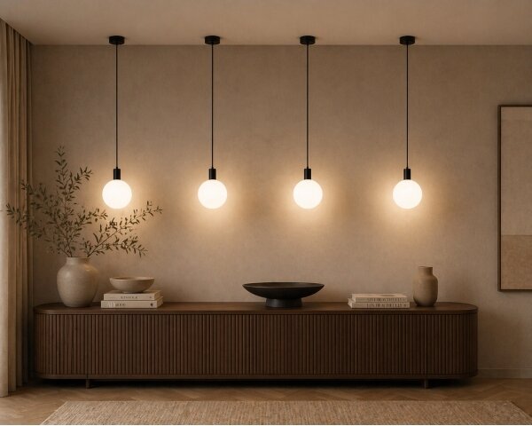 Argon 9005 - Lampadario da esterno a cavo ORE 1xG9/6W/230V nero