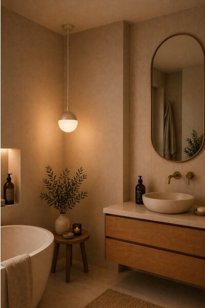 Argon 9001 - Lampada a sospensione per esterni su cavo LIV 1xE27/15W/230V IP44 beige
