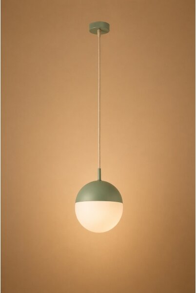 Argon 8999 - Lampada a sospensione da esterno su cavo LIV 1xE27/15W/230V IP44 verde