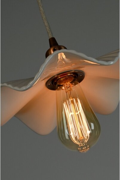 Bohemia-Design - Lampada a sospensione in porcellana con cavo 1xE27/60W/230V