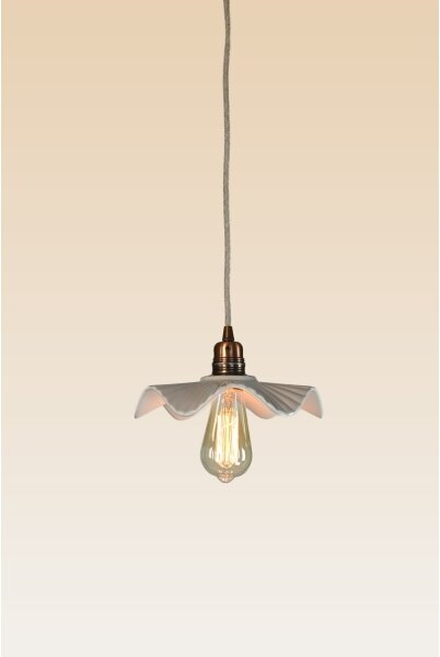 Bohemia-Design - Lampada a sospensione in porcellana con cavo 1xE27/60W/230V