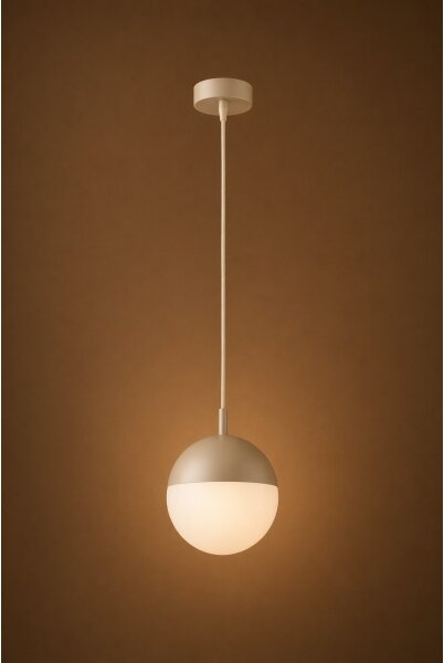 Argon 9001 - Lampada a sospensione per esterni su cavo LIV 1xE27/15W/230V IP44 beige