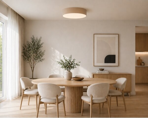 Argon 7296 - Plafoniera DARLINGOS 2xE27/15W/230V, diam. 25 cm, beige