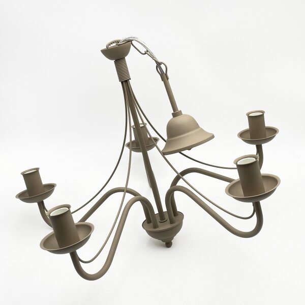 Lampadario a catena ANTON 5xE14/60W/230V beige
