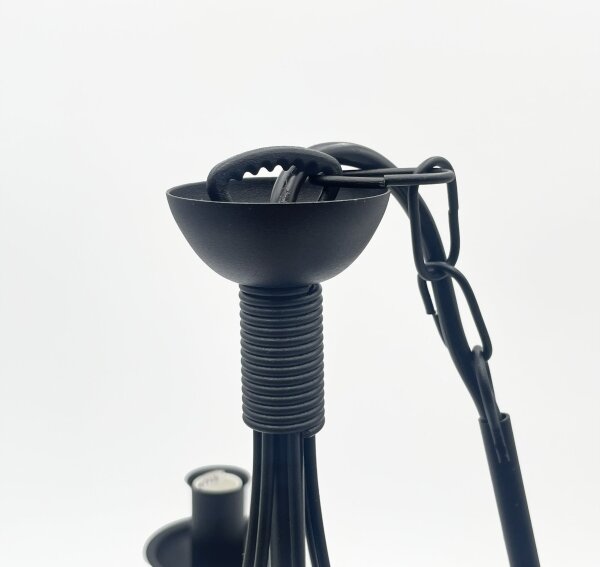 Lampadario a catena ANTON 6xE14/60W/230V nero