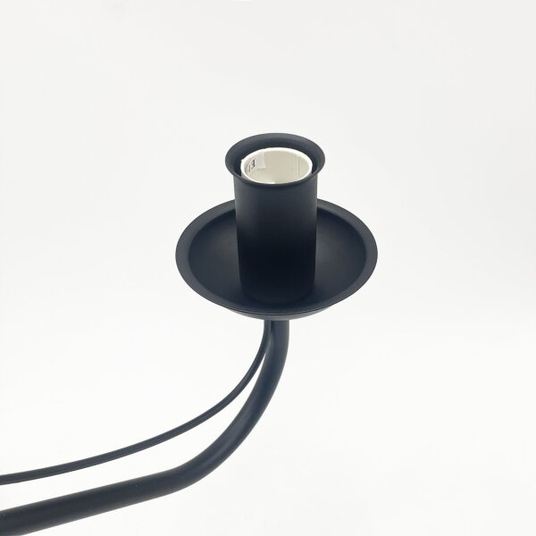 Lampadario a catena ANTON 6xE14/60W/230V nero