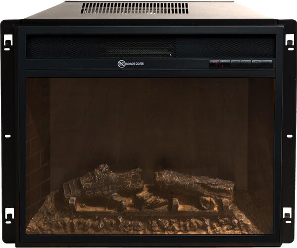 Divina Fire Camino Elettrico Caminetto da Terra CAMBRIDGE in Legno 110x36x100h colore Noce - DF104407