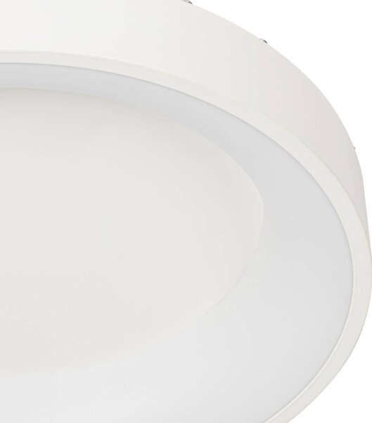 Lucande plafoniera a LED Samvel, Ø 38,4 cm, bianco, ferro