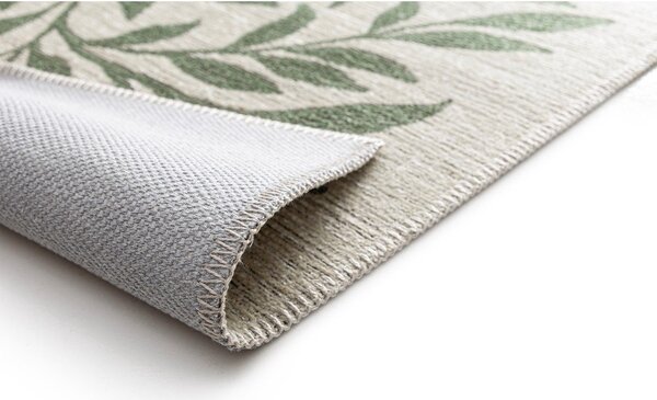 Tappeto da interno/esterno verde/color crema 160x230 cm Lua – Universal