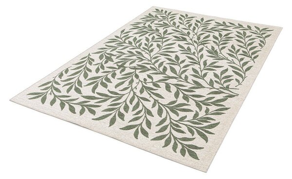 Tappeto da interno/esterno verde/color crema 160x230 cm Lua – Universal