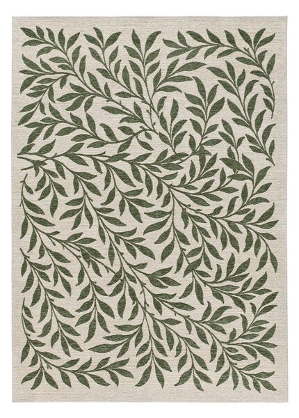 Tappeto da interno/esterno verde/color crema 160x230 cm Lua – Universal