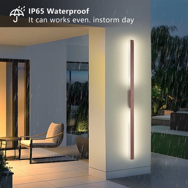 Brilagi - Applique LED da esterno LUNA LED/30W/230V 3000K IP65 150 cm marrone CRI 90