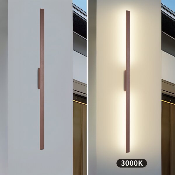Brilagi - Applique LED da esterno LUNA LED/30W/230V 3000K IP65 150 cm marrone CRI 90