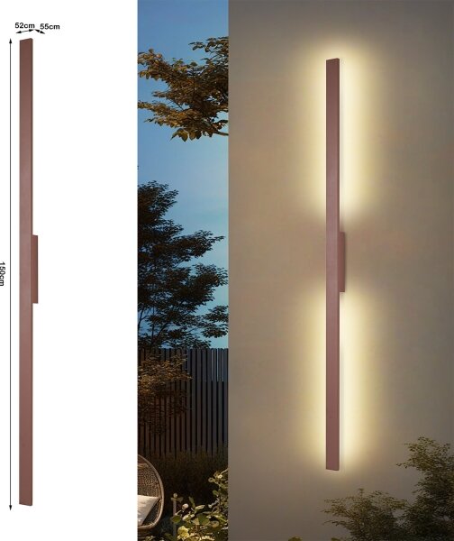 Brilagi - Applique LED da esterno LUNA LED/30W/230V 3000K IP65 150 cm marrone CRI 90