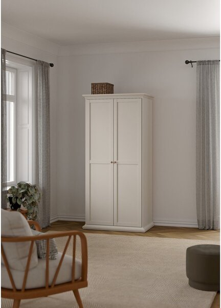 Armadio color crema 96x201x60,5 cm Paris – Tvilum