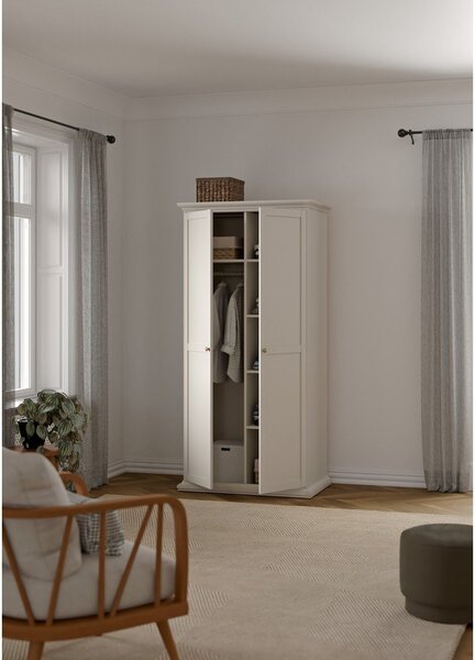 Armadio color crema 96x201x60,5 cm Paris – Tvilum