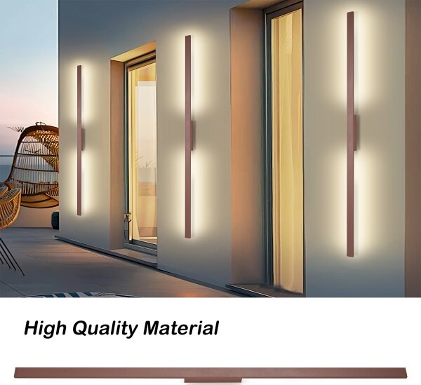 Brilagi - Applique LED da esterno LUNA LED/30W/230V 3000K IP65 150 cm marrone CRI 90
