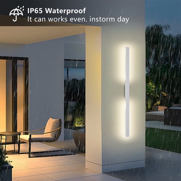 Brilagi - Applique da esterno LUNA LED/24W/230V 3000K IP65 100 cm bianco CRI 90