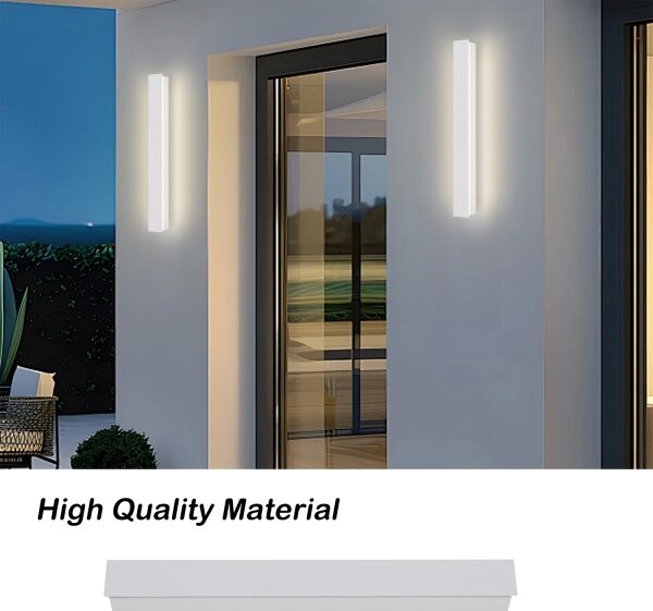 Brilagi - Lampada da parete LED per esterni LINEAR LED/12W/230V 3000K IP65 50 cm bianca CRI 90