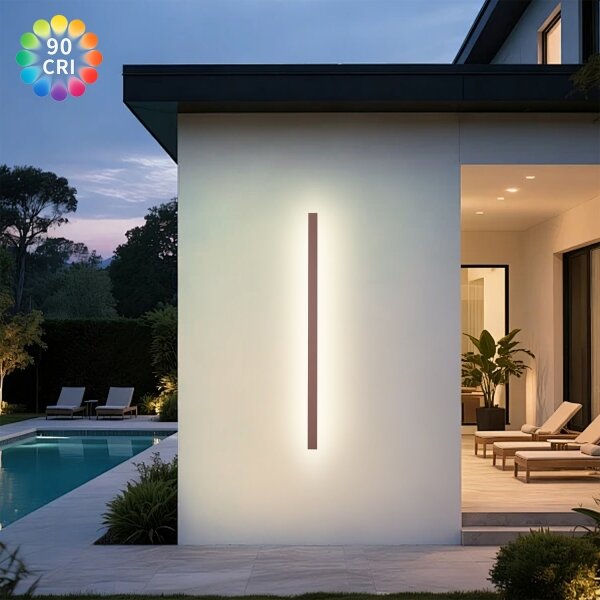 Brilagi-LED Applique lineare LED da esterno/32W/230V 3000K IP65 140 cm marrone CRI 90