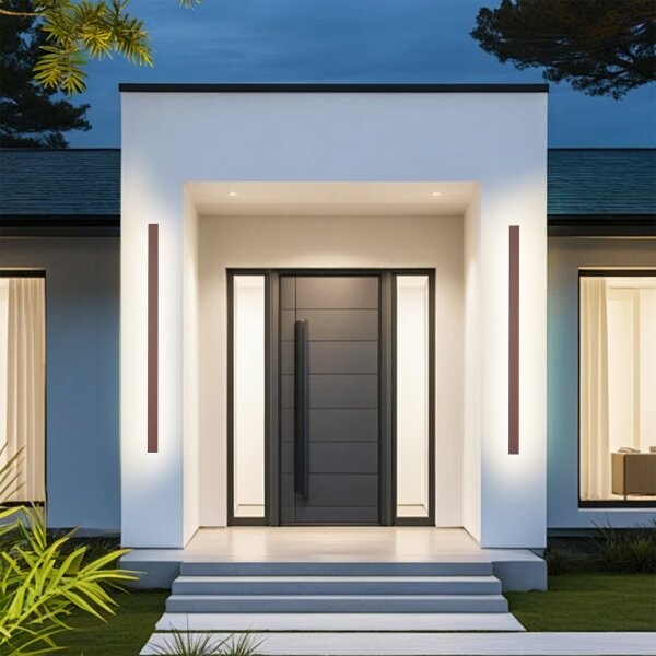 Brilagi-LED Applique lineare LED da esterno/32W/230V 3000K IP65 140 cm marrone CRI 90