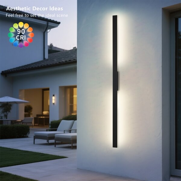 Brilagi - applique LED da esterno LUNA LED/30W/230V 3000K IP65 150 cm nero CRI 90