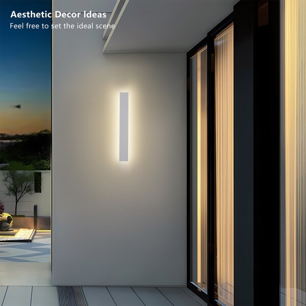 Brilagi - Lampada da parete LED per esterni LINEAR LED/12W/230V 3000K IP65 50 cm bianca CRI 90