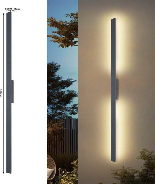 Brilagi - Applique LED da esterno LUNA LED/30W/230V 4000K IP65 150 cm antracite CRI 90