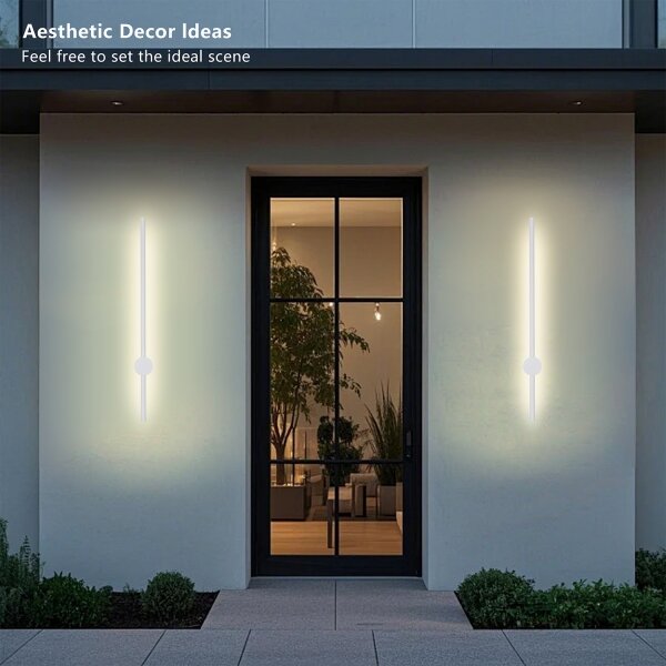 Brilagi - Applique da esterno AURA LED/12W/230V 3000K IP54 65 cm bianco CRI 90