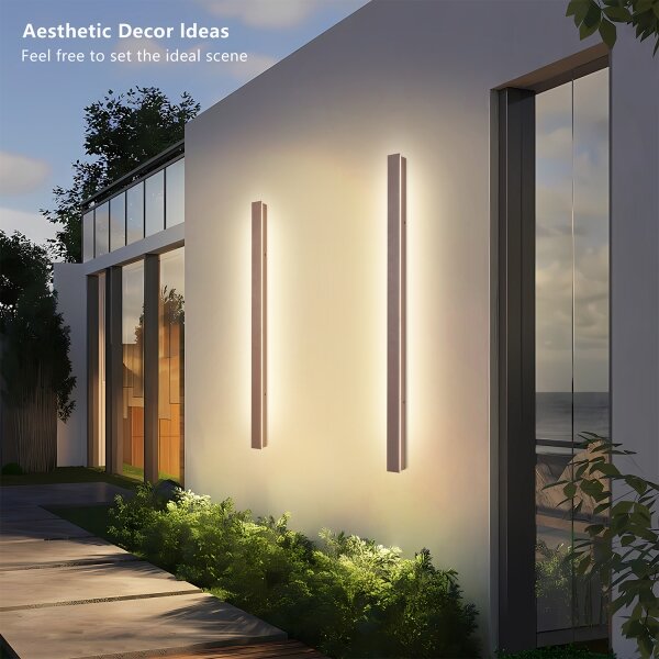 Brilagi-LED Applique da esterno LINEAR LED/22W/230V 3000K IP65 100 cm marrone CRI 90
