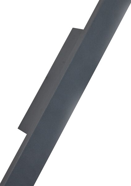 Brilagi - Lampada da parete LED per esterni LUNA, 30W, 230V, 3000K, IP65, 150 cm, antracite, CRI 90